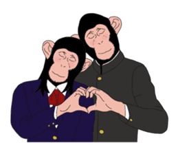 Students of monkeys. sticker #1793199
