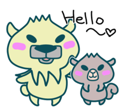 Small animals"Kuri and Hoco" sticker #1793321
