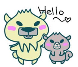 Small animals"Kuri and Hoco" sticker #1793321