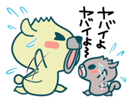 Small animals"Kuri and Hoco" sticker #1793330