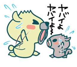 Small animals"Kuri and Hoco" sticker #1793330