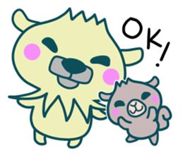 Small animals"Kuri and Hoco" sticker #1793341