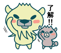 Small animals"Kuri and Hoco" sticker #1793344