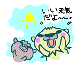 Small animals"Kuri and Hoco" sticker #1793351