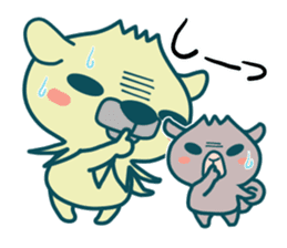 Small animals"Kuri and Hoco" sticker #1793357