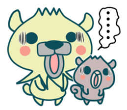 Small animals"Kuri and Hoco" sticker #1793360