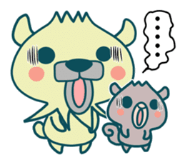 Small animals"Kuri and Hoco" sticker #1793360