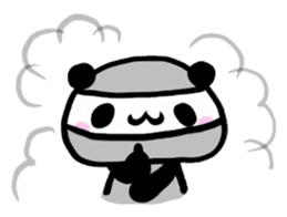 Brush panda sticker #1793405
