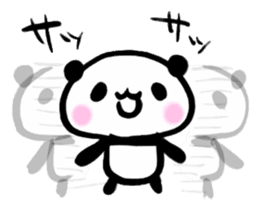 Brush panda sticker #1793406