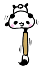 Brush panda sticker #1793409