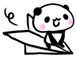 Brush panda sticker #1793420