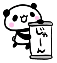 Brush panda sticker #1793430