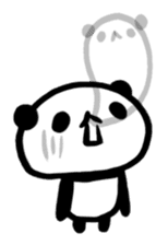 Brush panda sticker #1793433