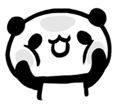 Brush panda sticker #1793435