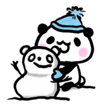 Brush panda sticker #1793437