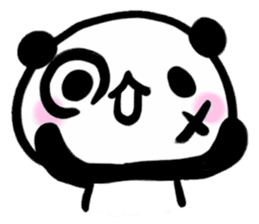 Brush panda sticker #1793439