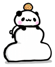 Brush panda sticker #1793440