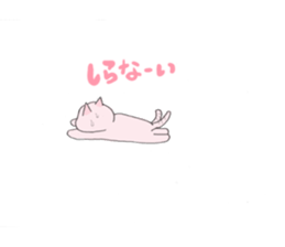 pink kitten sticker #1793668