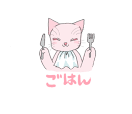 pink kitten sticker #1793674