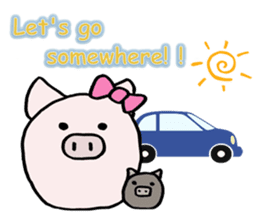 Family of pigs (English) sticker #1795166