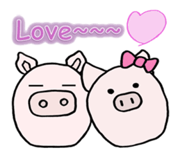 Family of pigs (English) sticker #1795171
