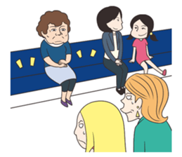The Train People in Japan sticker #1795331
