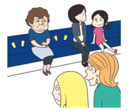 The Train People in Japan sticker #1795331