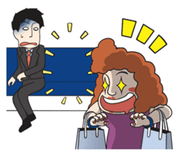 The Train People in Japan sticker #1795336