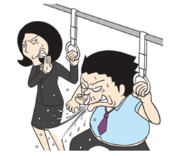 The Train People in Japan sticker #1795349