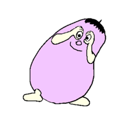 Mr.NASU and white cat sticker #1796094