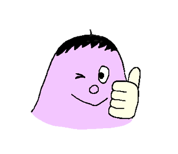 Mr.NASU and white cat sticker #1796101