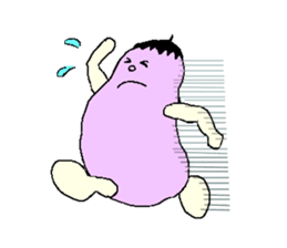 Mr.NASU and white cat sticker #1796116