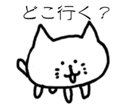 Cat drawn in graffiti sticker #1796277