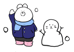 INU & USAGI's WINTER VACATION sticker #1796602