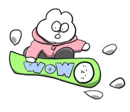 INU & USAGI's WINTER VACATION sticker #1796614