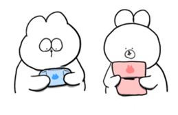 INU & USAGI's WINTER VACATION sticker #1796626