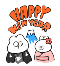 INU & USAGI's WINTER VACATION sticker #1796629