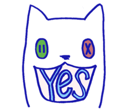 KAWAII BUTTON CAT (Japanese reaction) sticker #1796666