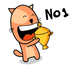 empty-headed cats No. 2 sticker #1796777