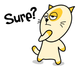 empty-headed cats No. 2 sticker #1796790