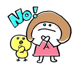 Petanko-chan (English version) sticker #1797012