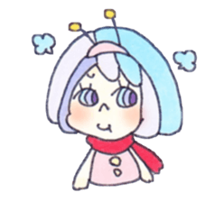 space girl sticker #1798211