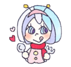 space girl sticker #1798213