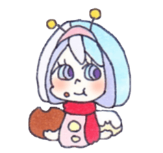 space girl sticker #1798214