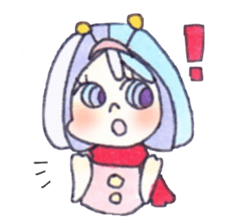 space girl sticker #1798215