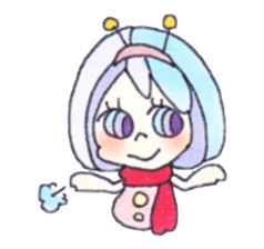 space girl sticker #1798218