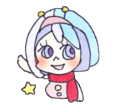 space girl sticker #1798225