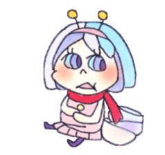 space girl sticker #1798234