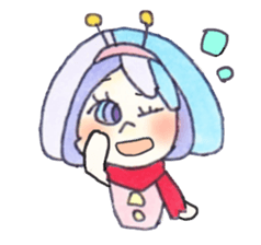 space girl sticker #1798238