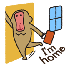 Mango monkey  English version sticker #1798437